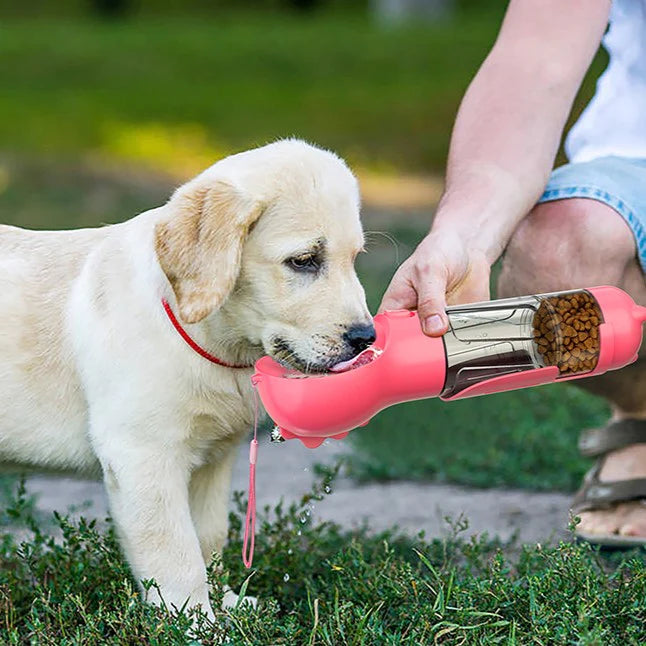 GOURDE-D'EAU-PORTABLE-POUR-CHIEN-ROSE