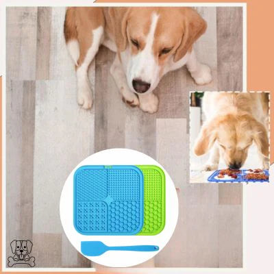 TAPIS-DE-LÉCHAGE-POUR-CHIEN-VERT-BLEU